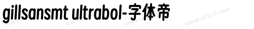 gillsansmt ultrabol字体转换